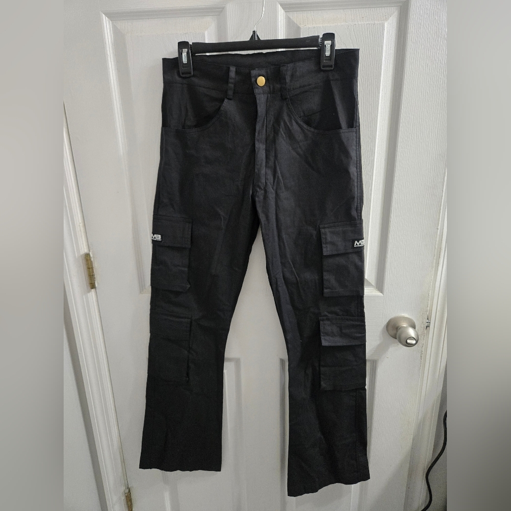 MINIBEAST High Rise WOMEN'S BLACK CARGO PANTS SIZE Medium